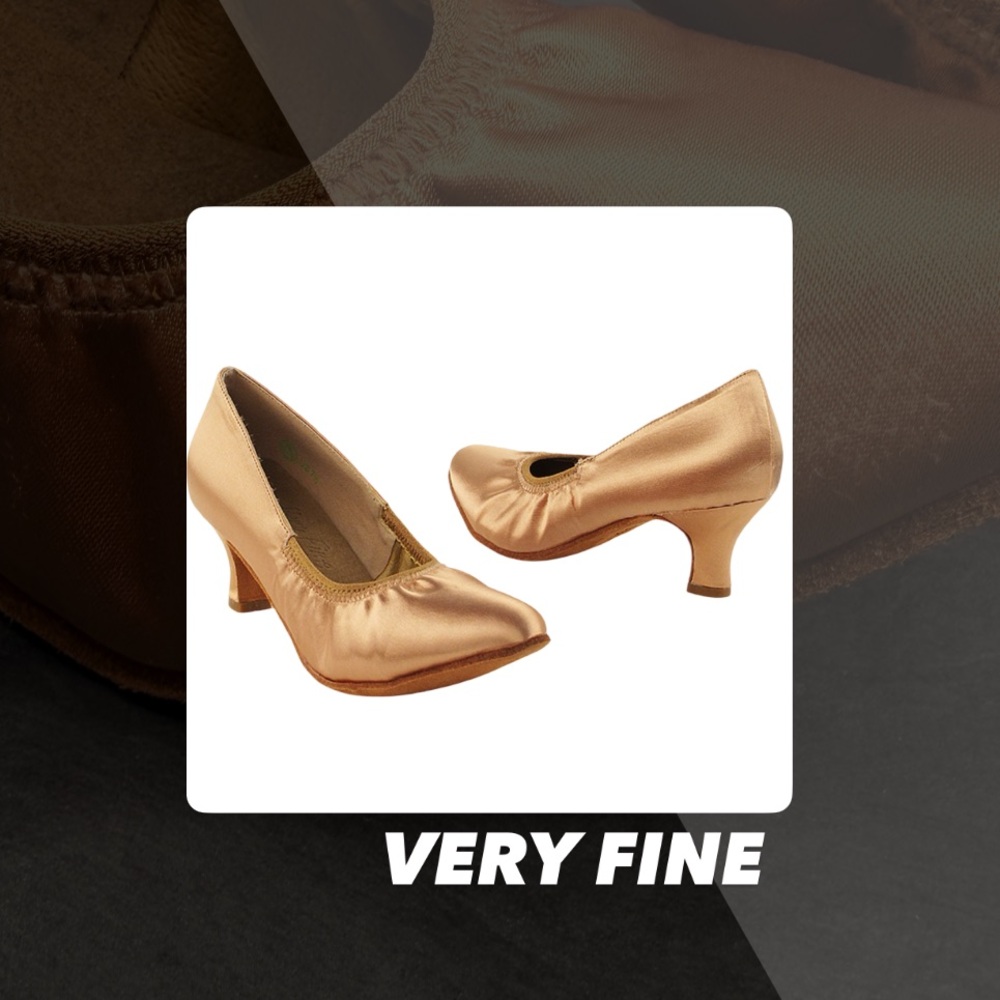 GUC Very Fine S9107 Tan Satin Smooth Dance Shoes